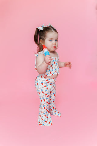 LITTLE MISS FIRECRACKER DREAM SMOCKED FLARE SET