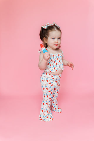 LITTLE MISS FIRECRACKER DREAM SMOCKED FLARE SET