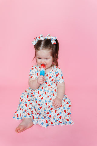 LITTLE MISS FIRECRACKER DREAM RUFFLE DRESS