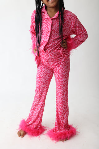 LOVE LEOPARD GIRL’S FLARE FEATHERED DREAM SET