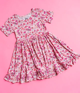 STAY WILD COWGIRL DREAM RUFFLE DRESS