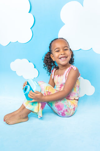 RAINBOW CLOUDS DREAM SMOCKED FLARE SET