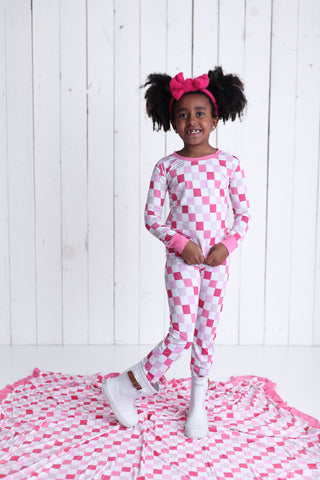 DREAMY PINK CHECKERS DREAM SET