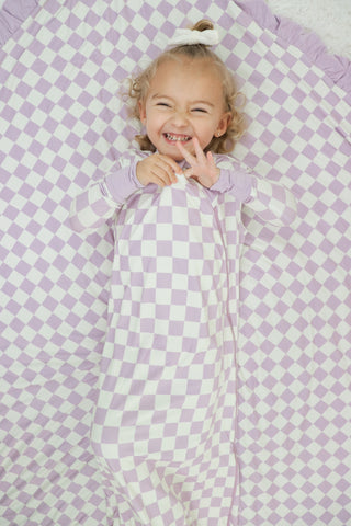 PERIWINKLE CHECKERS DREAM SLEEP SACK