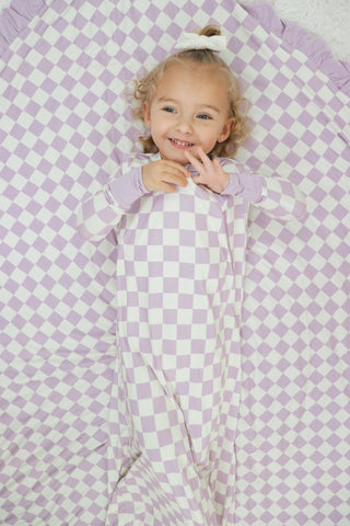 PERIWINKLE CHECKERS DREAM SLEEP SACK