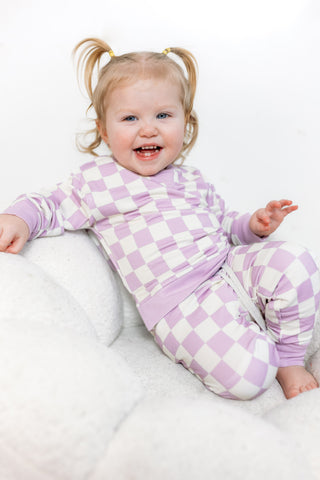 PERIWINKLE CHECKERS DREAM JOGGER