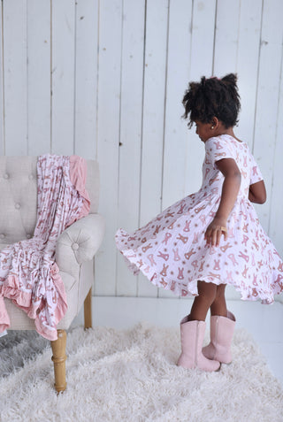 HOPPY EASTER DREAM RUFFLE DRESS