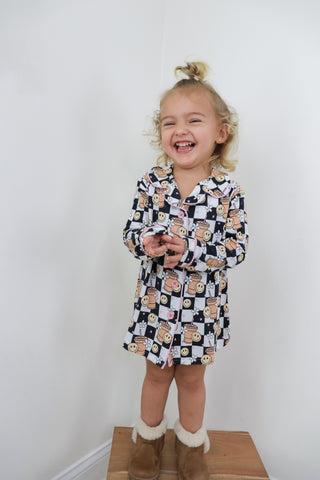 SMILEY CUP OF CHECKERS GIRL'S DREAM GOWN