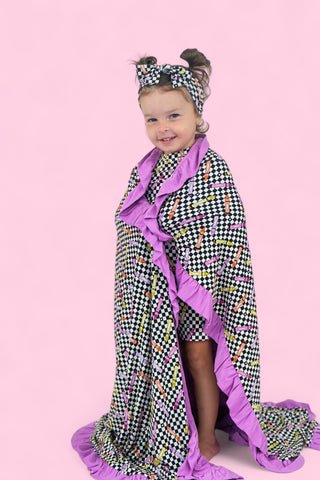 GET YOUR CRAYON ON DREAM RUFFLE BLANKET