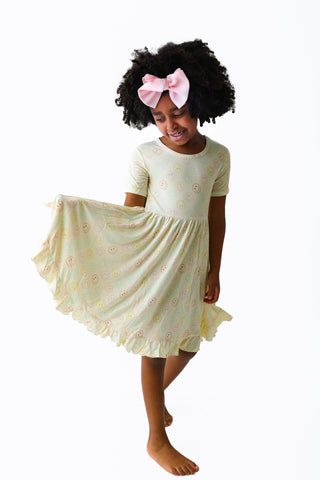 PASTEL SMILES DREAM RUFFLE DRESS