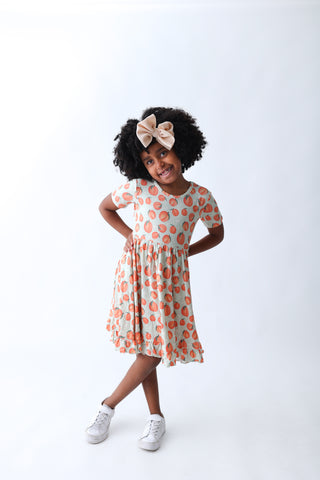 PEACHY-KEEN DREAM RUFFLE DRESS