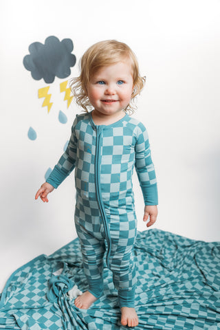 STORMY CHECKERS DREAM ROMPER