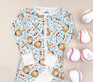 BASEBALL SMILEY DREAM ROMPER