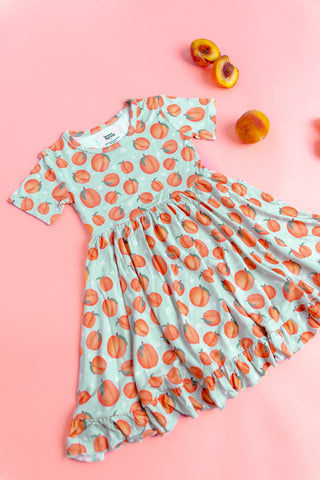 PEACHY-KEEN DREAM RUFFLE DRESS