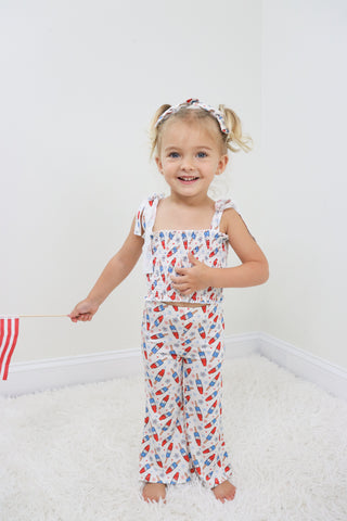 LITTLE MISS FIRECRACKER DREAM SMOCKED FLARE SET