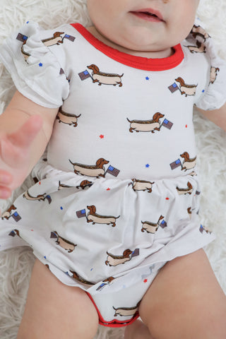 PRESTON'S AMERICAN PUPS DREAM BODYSUIT DRESS