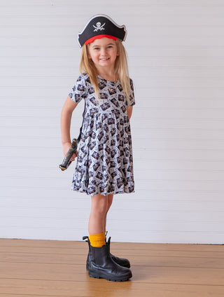 PIRATE CREW DREAM RUFFLE DRESS