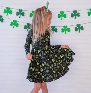 LUCKY VIBES DREAM RUFFLE DRESS