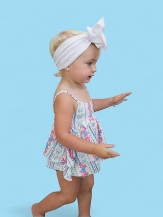 PETITE POSIE DREAM RUFFLED BUBBLE ROMPER