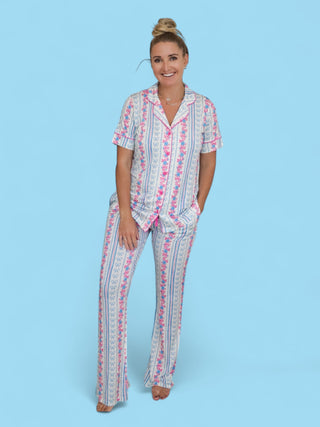 PETITE POSIE SHORT SLEEVE WOMEN’S RELAXED FLARE DREAM SET