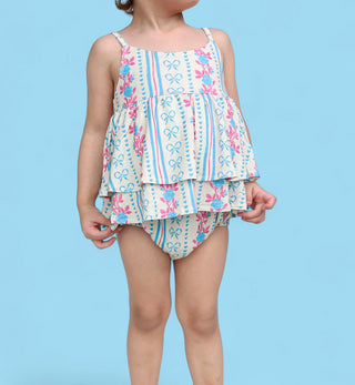 PETITE POSIE DREAM RUFFLED BUBBLE ROMPER