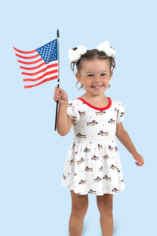 PRESTON'S AMERICAN PUPS DREAM BODYSUIT DRESS