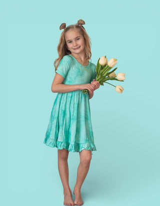 JADE MIST DREAM RUFFLE DRESS