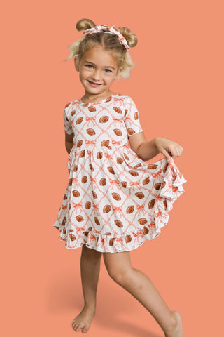 GAME DAY GLAM DREAM RUFFLE DRESS