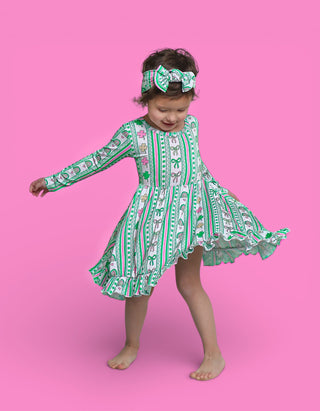 LUCKY RAINBOW RIBBONS DREAM RUFFLE DRESS