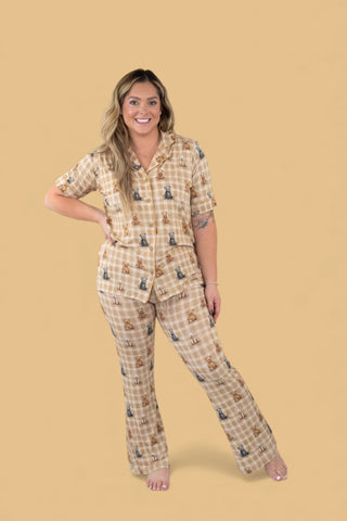TEDDY CHECK WOMEN'S DREAM FLARE SET