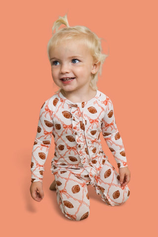 GAME DAY GLAM DREAM RUFFLE ROMPER