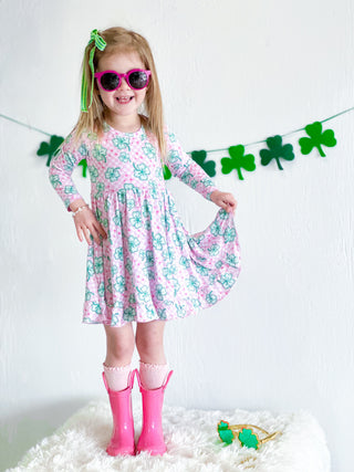 LITTLE MISS SHAMROCK DREAM RUFFLE DRESS