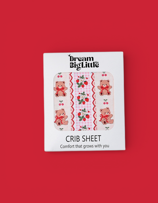 BERRY BEAR BLISS DREAM CRIB SHEET