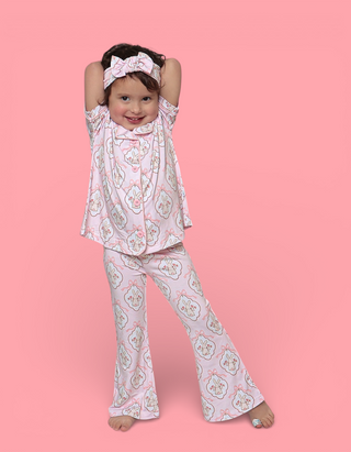 BUNNY BOW BLOSSOMS DREAM GIRL'S FLARE SET