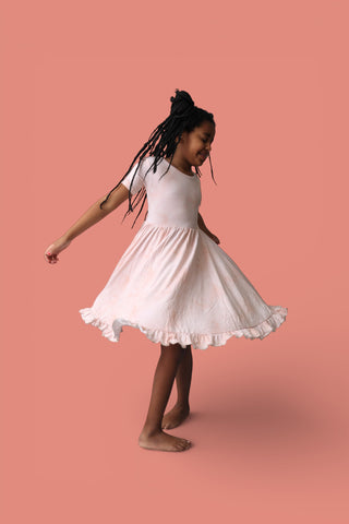 ORANGE CREAMSICLE DREAM RUFFLE DRESS