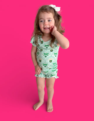 CLOVER & COINS DREAM RUFFLE SHORT SET