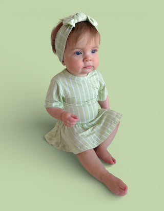 SPRINGTIME STRIPE DREAM BODYSUIT DRESS