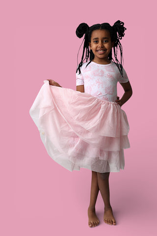 BLUSH BUNNY TOILE DREAM TUTU DRESS
