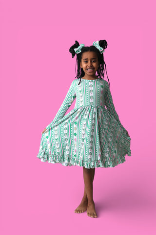 LUCKY RAINBOW RIBBONS DREAM RUFFLE DRESS