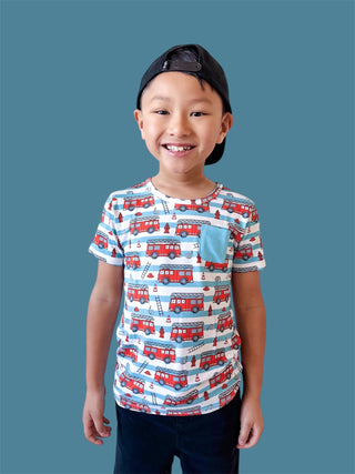 FIRETRUCK FRENZY DREAM POCKET TEE