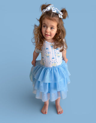 HEIRLOOM BLUE BLOOMS DREAM TUTU DRESS