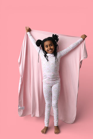 BUNNY BOW BLOSSOMS DREAM BLANKET