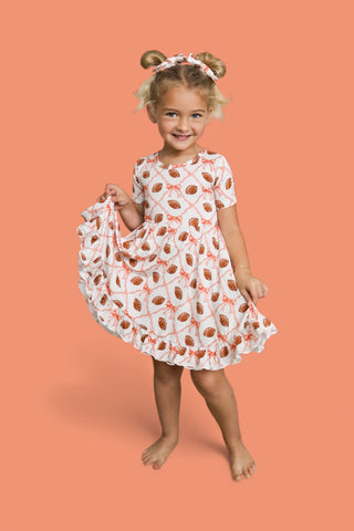 GAME DAY GLAM DREAM RUFFLE DRESS