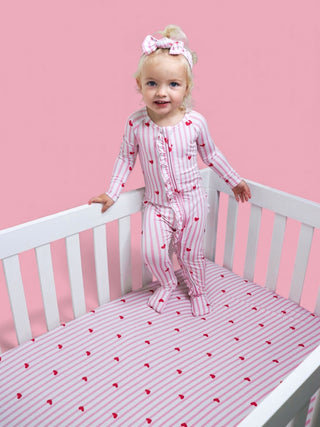 SWEETHEART STRIPES DREAM RUFFLE ROMPER