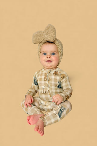 TEDDY CHECK DREAM ROMPER