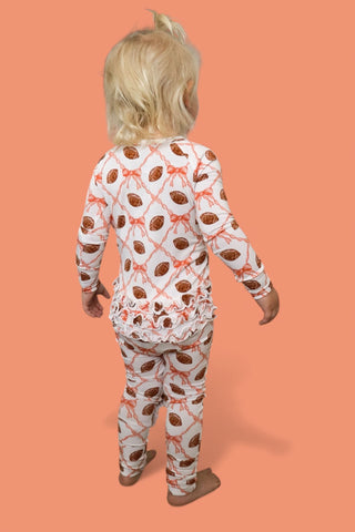 GAME DAY GLAM DREAM RUFFLE ROMPER