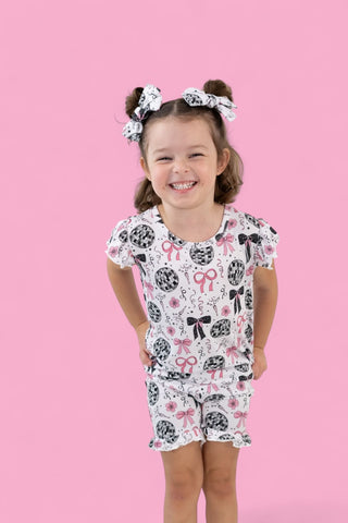 MIDNIGHT DISCO DARLING DREAM RUFFLE SHORT SET