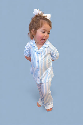 SEASIDE STRIPE DREAM GIRL'S FLARE SET