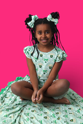 CLOVER & COINS DREAM RUFFLE SHORT SET