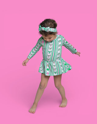 LUCKY RAINBOW RIBBONS DREAM BODYSUIT DRESS